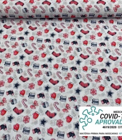 Tecido Covid Natal – Presente
