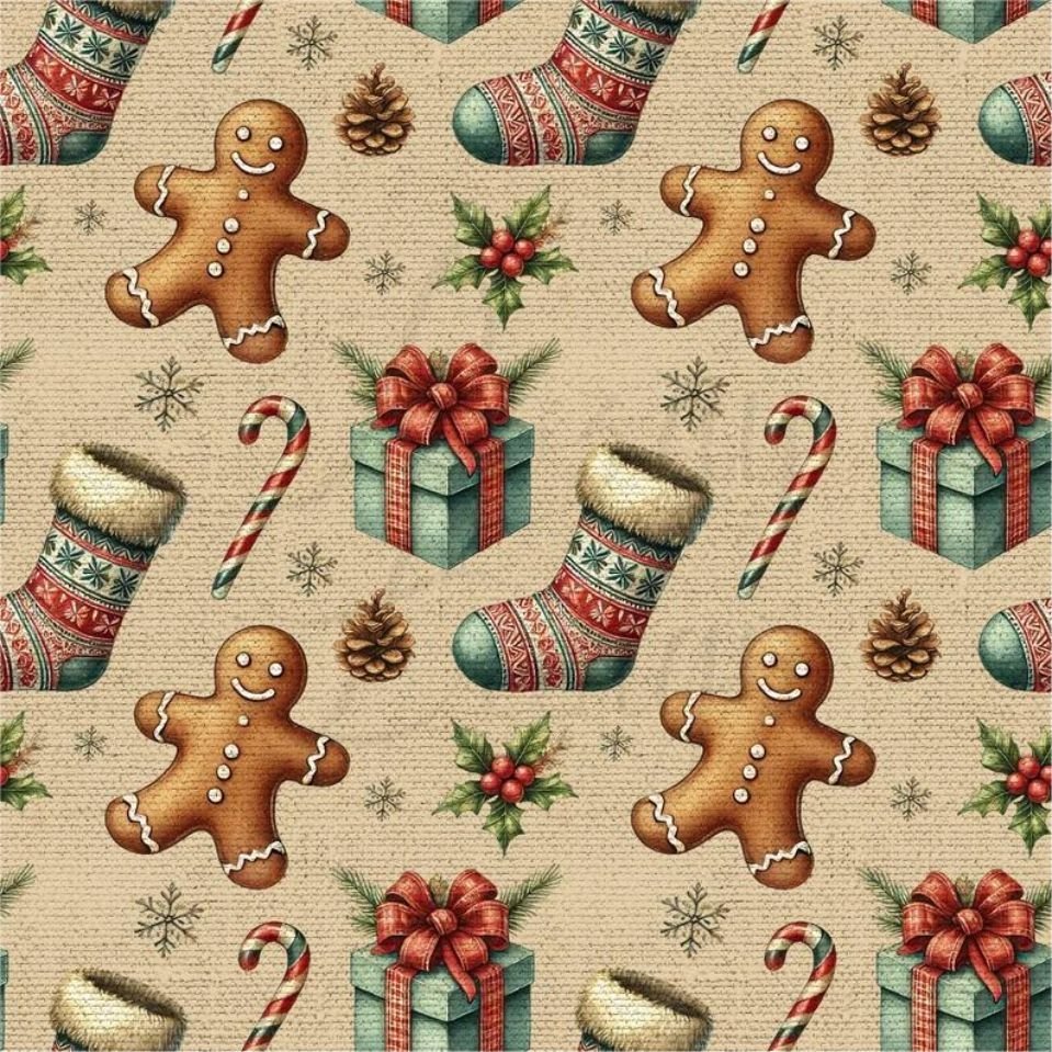 Tecido Decoração Policanvas Natal