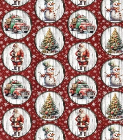 Tecido Decoração Policanvas Natal