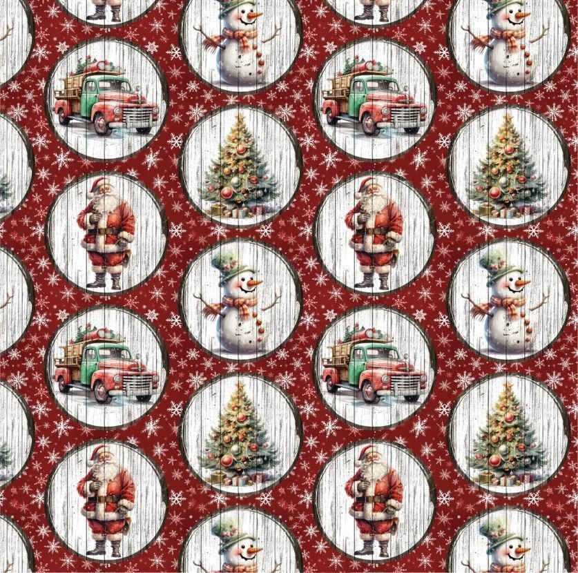 Tecido Decoração Policanvas Natal