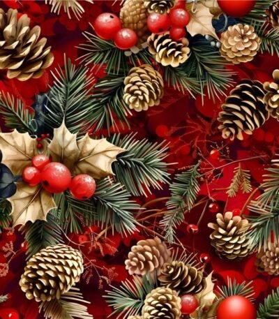 Tecido Decoração Policanvas Natal