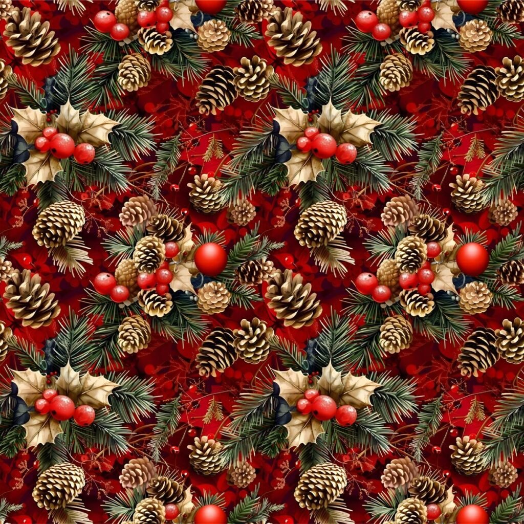 Tecido Decoração Policanvas Natal