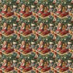 Tecido Decoração Policanvas Brinquedos de Natal