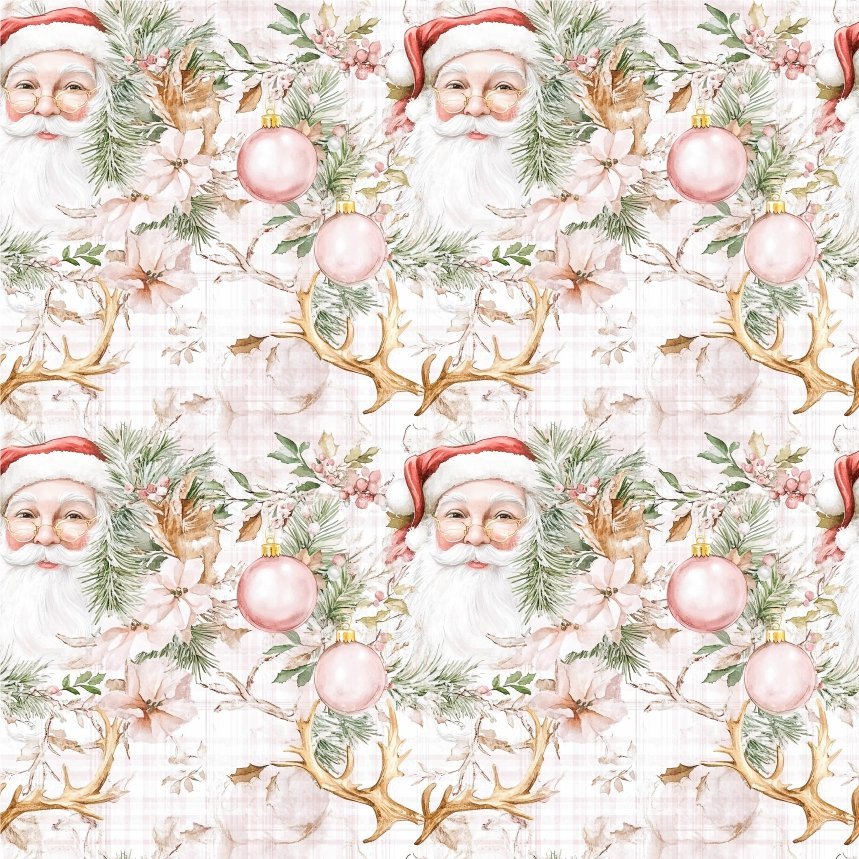 Tecido Decoração Policanvas Pai Natal