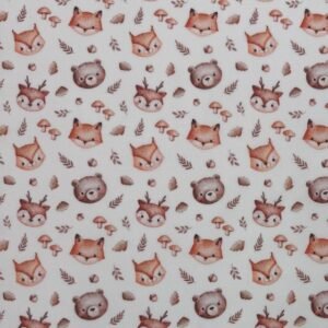 Tecido Popeline Animais – Branco