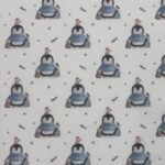 Tecido Popeline Pinguins – Branco
