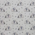 Tecido Popeline Urso e Pinguin – Branco