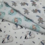 Tecido Popeline Coelhinho – Branco - imagem 2