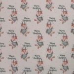 Tecido Popeline Veado Natal – Rosa