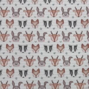 Tecido Popeline Animais – Branco