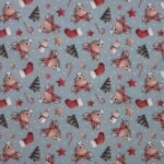 Tecido Popeline Natal Rena