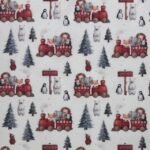 Tecido Popeline Natal Comboio