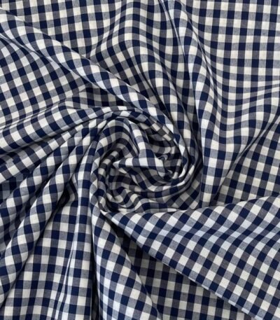 Tecido Vichy – Azul Marinho 6mm