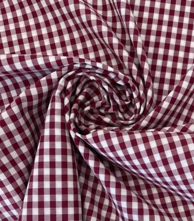 Tecido Vichy – Bordeaux 6mm