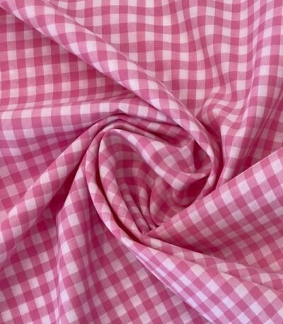 Tecido Vichy – Rosa 6mm