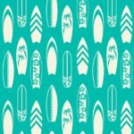 Tecido p/ Calções de Banho Tactel Surf – Azul Turquesa