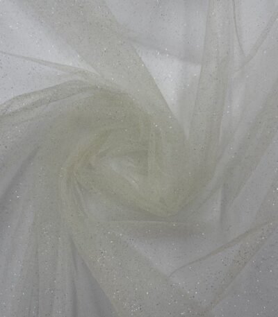 Tule Glitter – Pérola/Silver