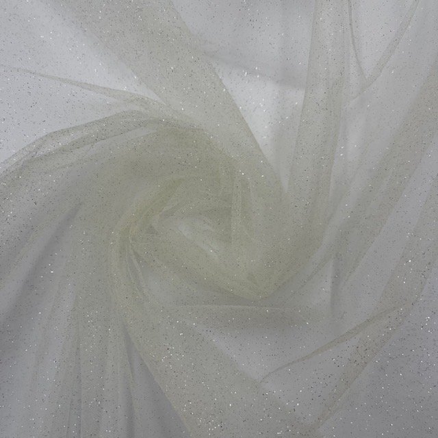 Tule Glitter – Pérola/Silver