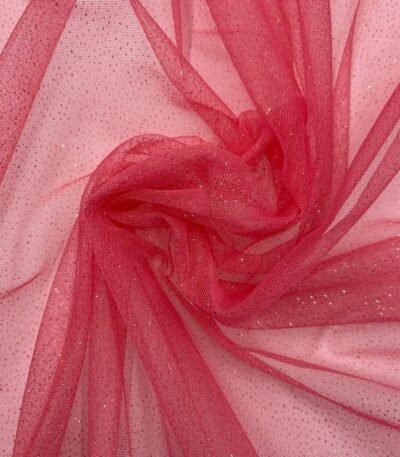 Tule Glitter – Rosa Fuxia/Gold