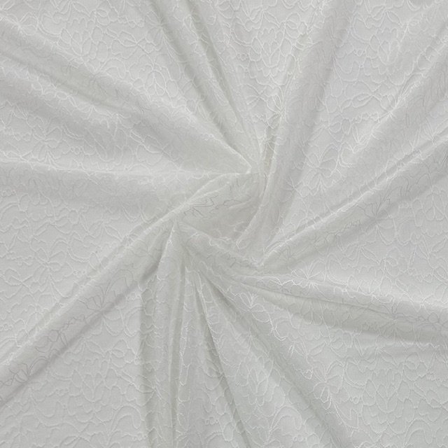 Renda Tule c/ Elastano – Branco