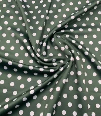 Seda Crepe – Bolas – Verde