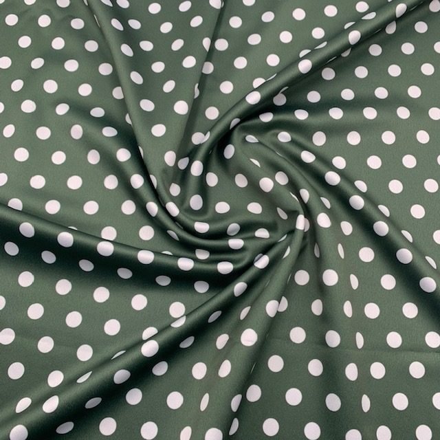 Seda Crepe – Bolas – Verde