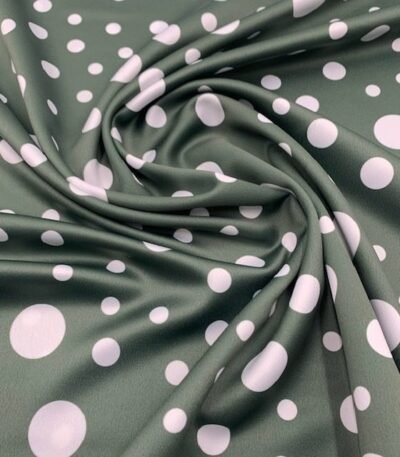 Seda Crepe – Bolas Variadas – Verde