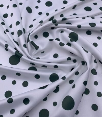 Seda Crepe – Bolas Variadas – Verde