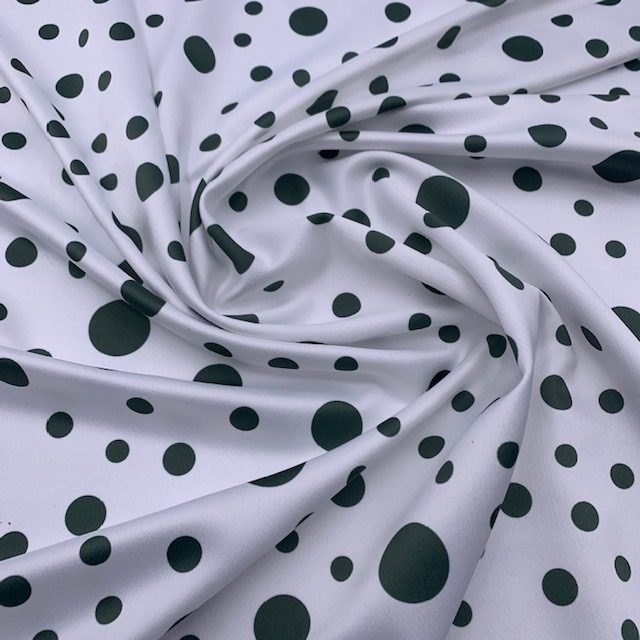 Seda Crepe – Bolas Variadas – Verde