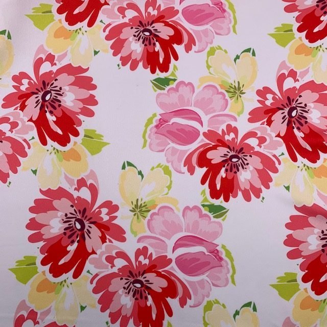Seda Crepe – Vermelho
