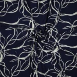 Viscose Abstract Flowers – Azul - imagem 2