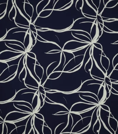 Viscose Abstract Flowers – Azul