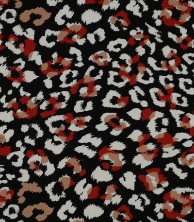 Viscose Animal Skin – Preto