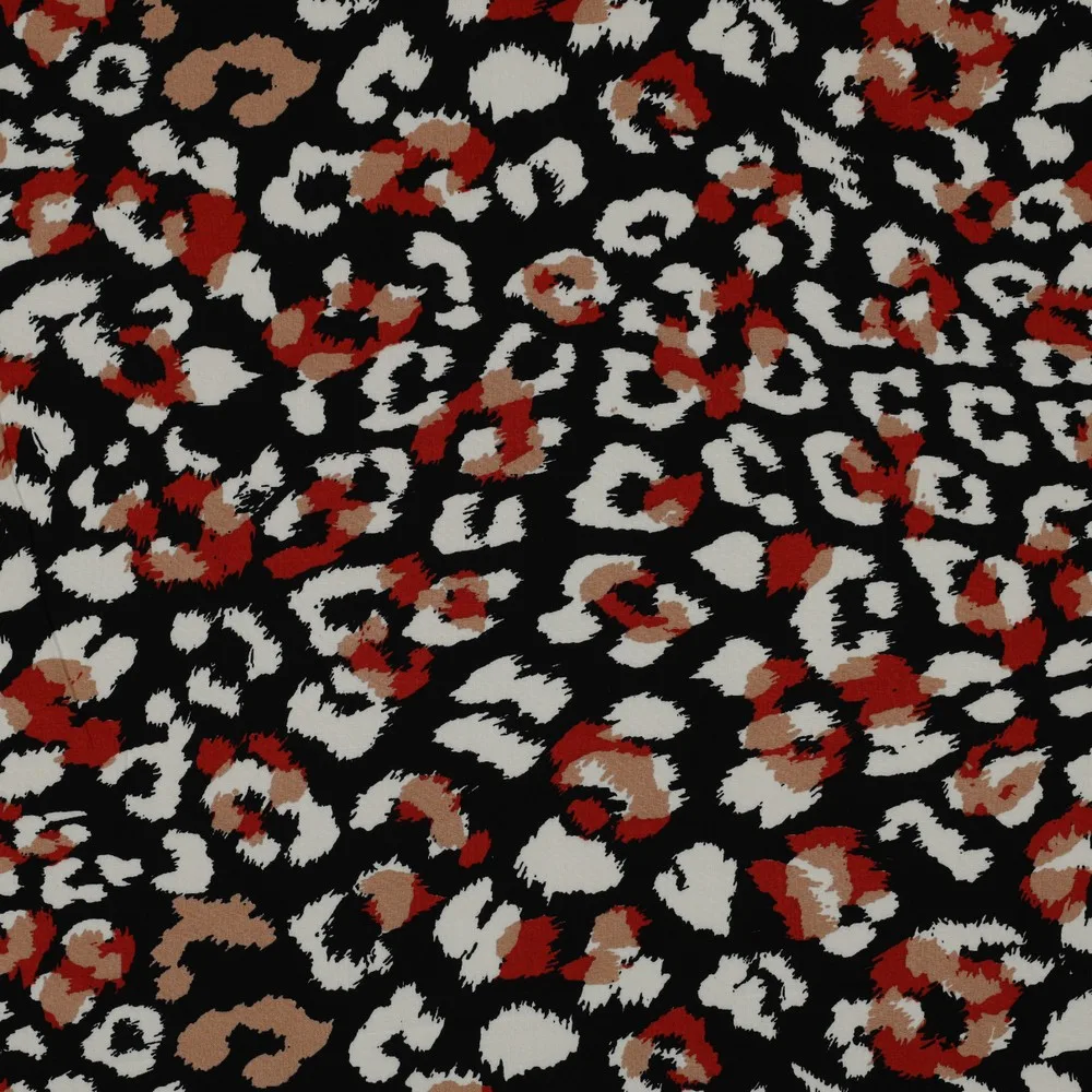 Viscose Animal Skin – Preto