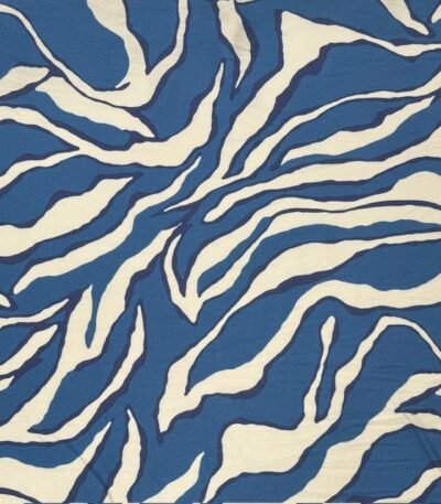 Viscose Zebra – Azul
