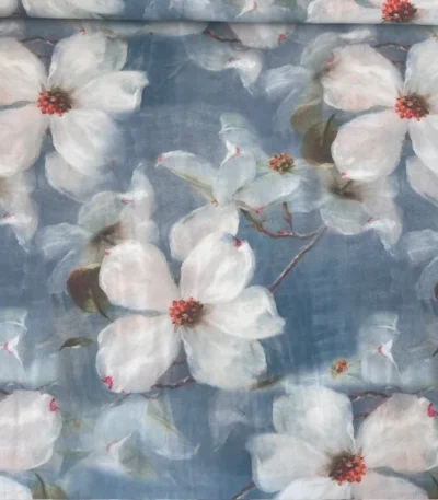 Viscose Big Flower – Verde