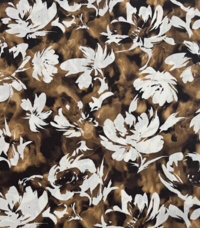 Viscose Flor c/ Elastano – Camel