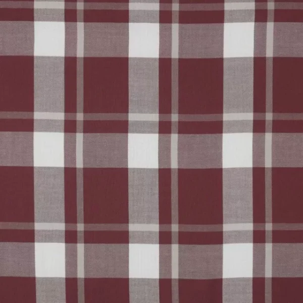 Viscose Check – Bordeaux