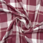 Viscose Check – Bordeaux - imagem 2