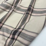 Viscose Check Lurex – Bege - imagem 3