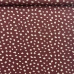 Viscose Dots – Bordeaux