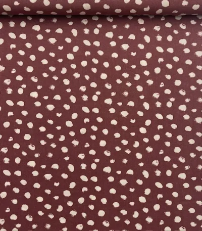 Viscose Dots – Bordeaux