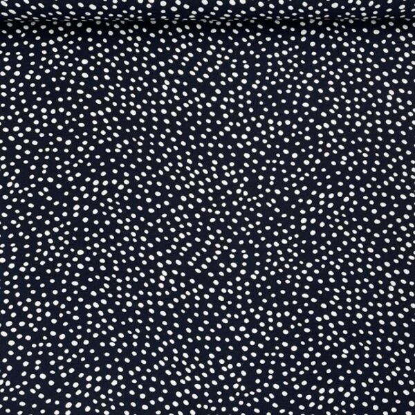 Viscose Estampada Pintas – Azul