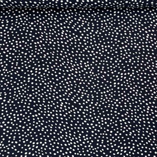 Viscose Estampada Pintas – Azul
