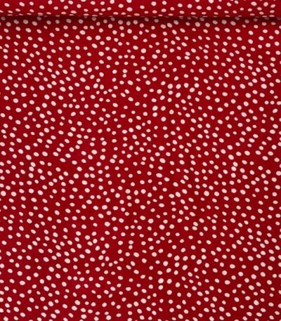 Viscose Estampada Pintas – Vermelho