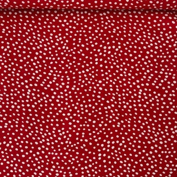 Viscose Estampada Pintas – Vermelho