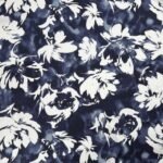 Viscose Flor c/ Elastano – Azul