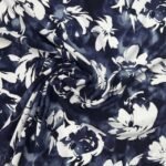 Viscose Flor c/ Elastano – Azul - imagem 2