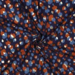 Viscose Leo Foil Gold – Azul Marinho - imagem 2