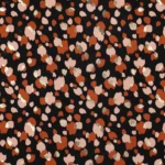 Viscose Leo Foil Gold – Preto